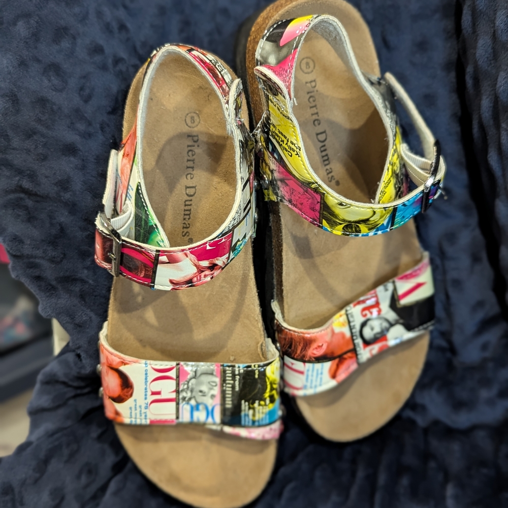 Pierre Dumas Colorful Platform Sandals